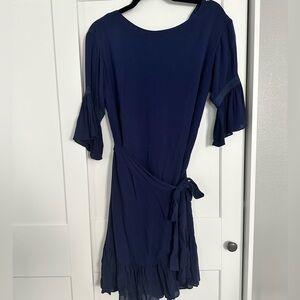 Wrap Rebecca Minkoff dress. Beautiful detailing